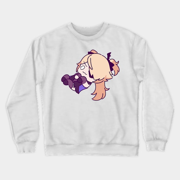 Chibi Fischl Crewneck Sweatshirt by SaucyBandit